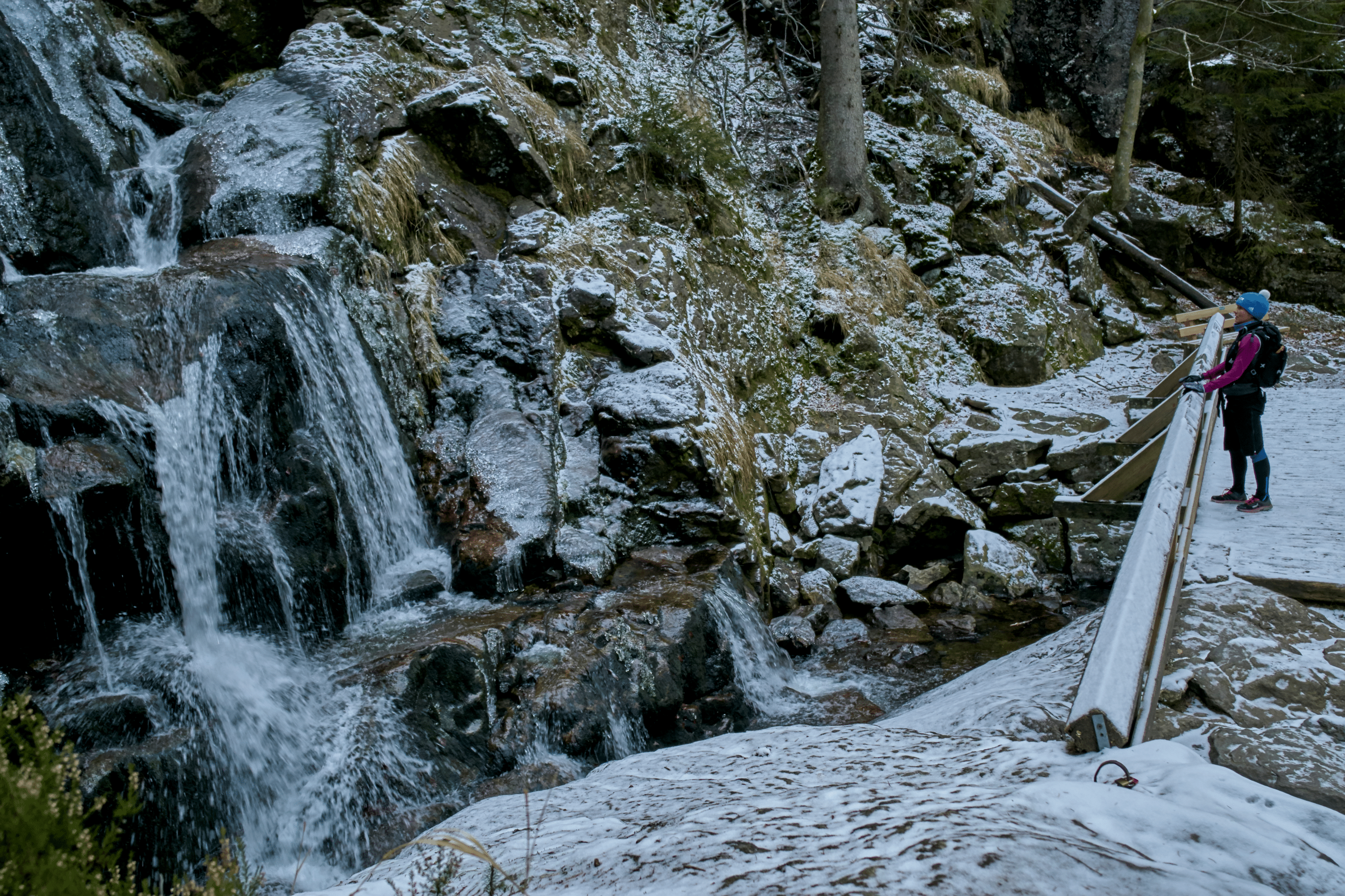 Rißlochfälle im Winter